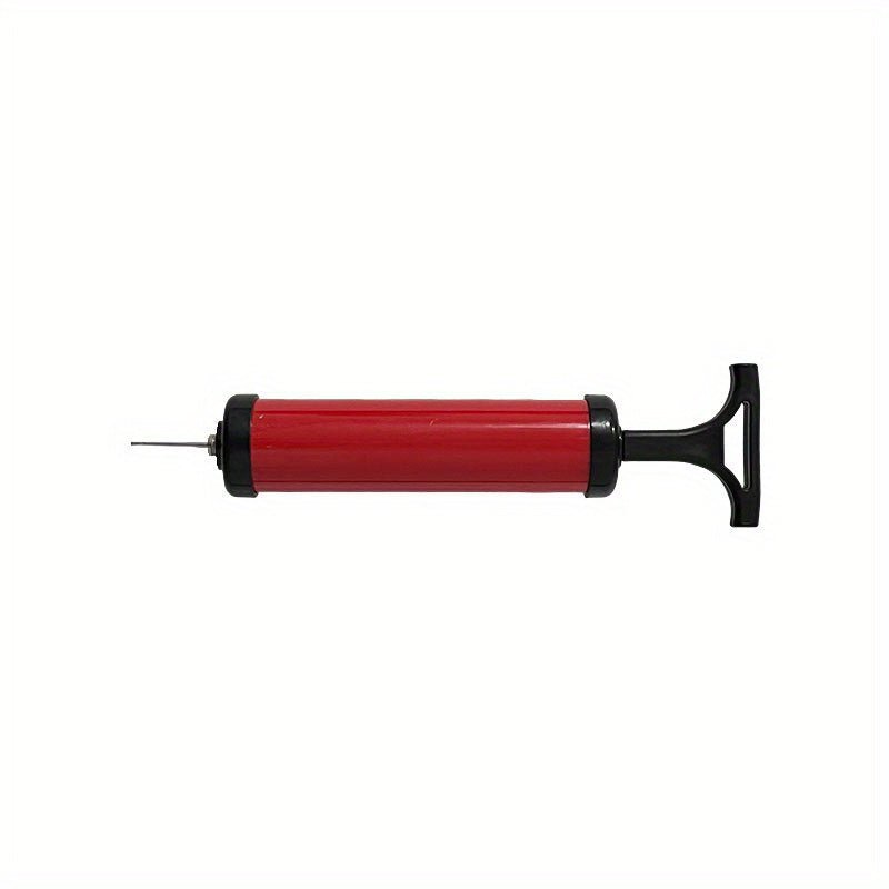 Portable Ball Pump Kit Inflates Balls Needles Nozzle Extension Hose Sports