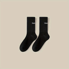 5 Pairs Men's Sports Crew Socks