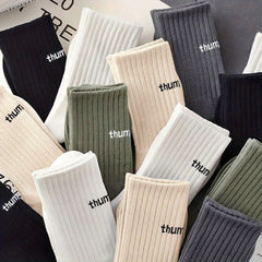 5 Pairs Men's Sports Crew Socks