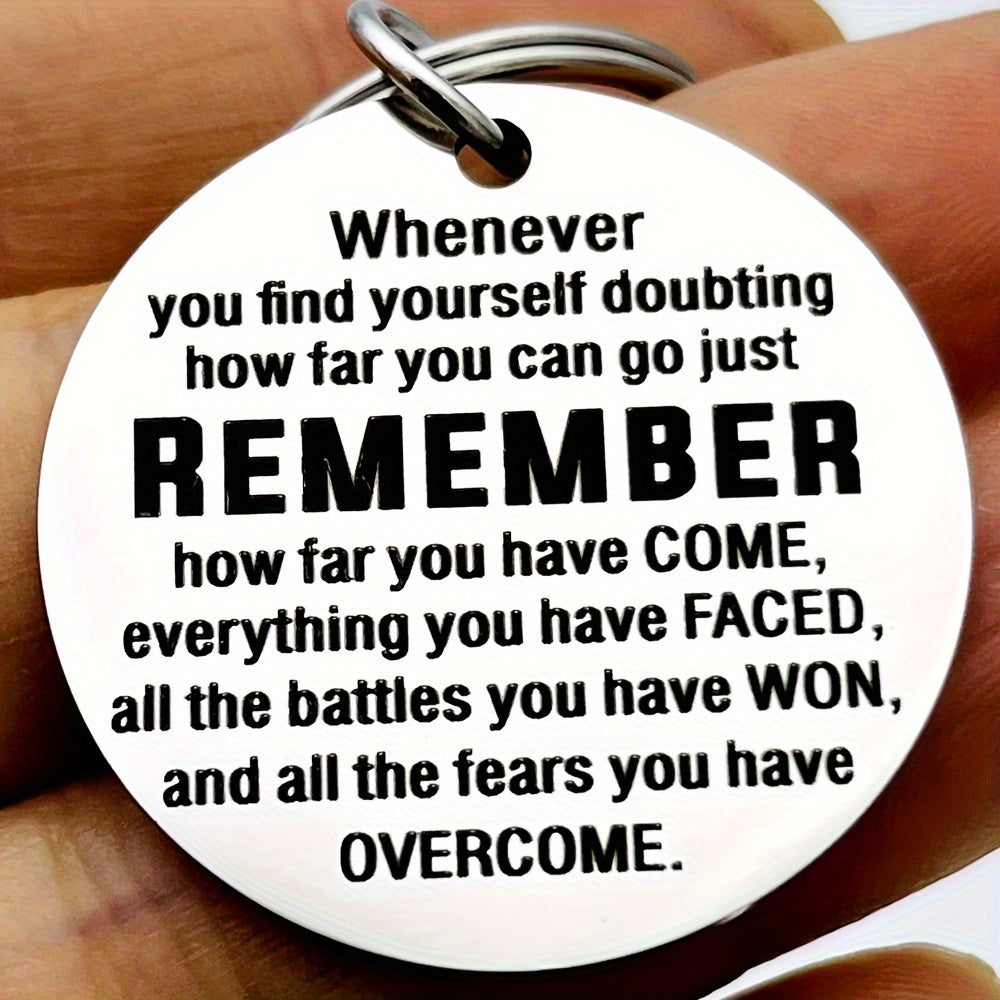 Inspirational Keychain Birthday Graduation Christmas Stainless Steel Key Chain