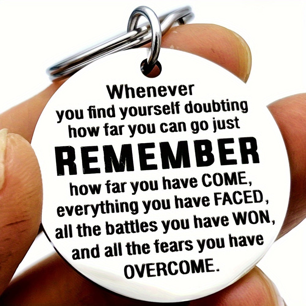 Inspirational Keychain Birthday Graduation Christmas Stainless Steel Key Chain