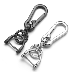 2pcs Metal Keychain Three Piece Set Mountaineering Buckle D shaped Horseshoe Buc