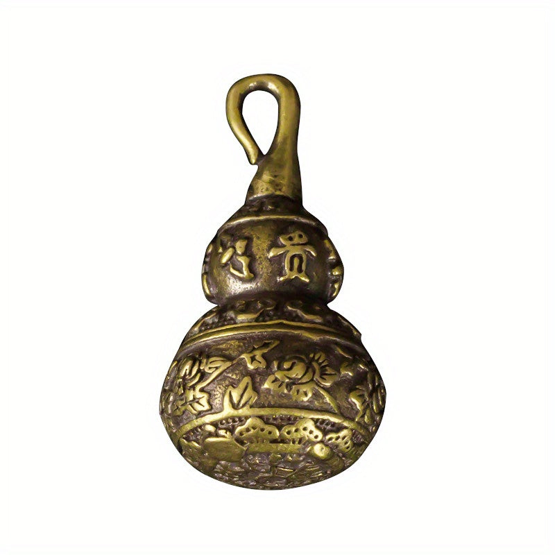 Pure Copper Gourd Pendant Fengshui Keychain Ornament