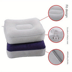 Inflatable Foot Pads Air Footrest for Travel Car Airplane