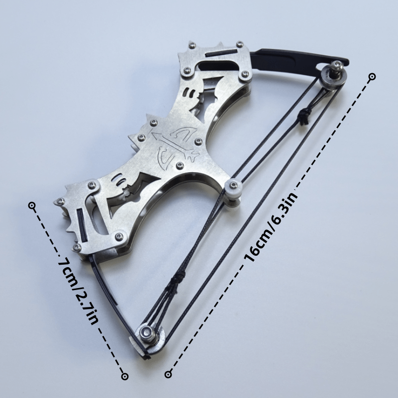 16cm Metal Mini Compound Bow Catapult For Archery Fun