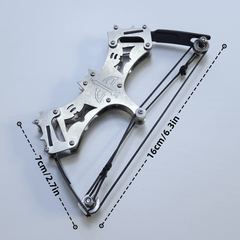 16cm Metal Mini Compound Bow Catapult For Archery Fun