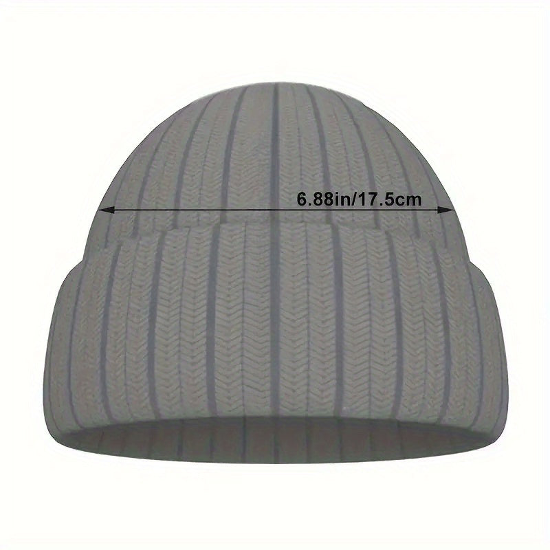 Winter Knitted Beanie Hat with Ear Protection for Outdoor Sports