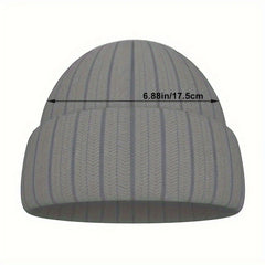Winter Knitted Beanie Hat with Ear Protection for Outdoor Sports