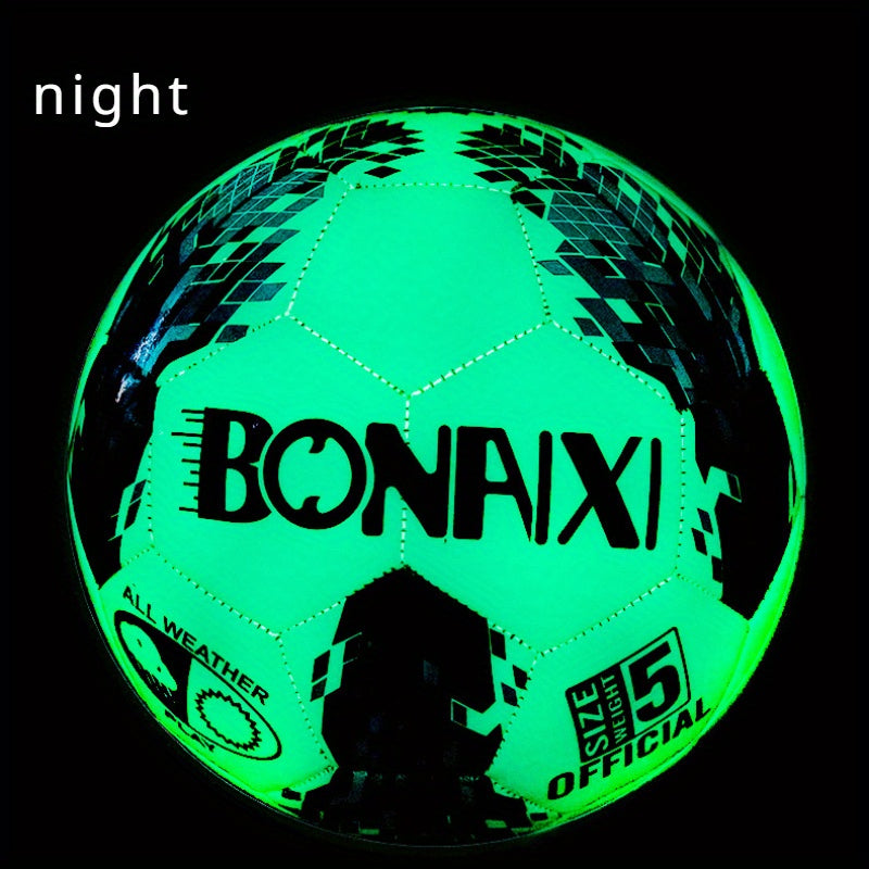 Fluorescent Glowing Football for Training and Competition
