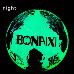 Fluorescent Glowing Football for Training and Competition