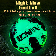 Fluorescent Glowing Football for Training and Competition