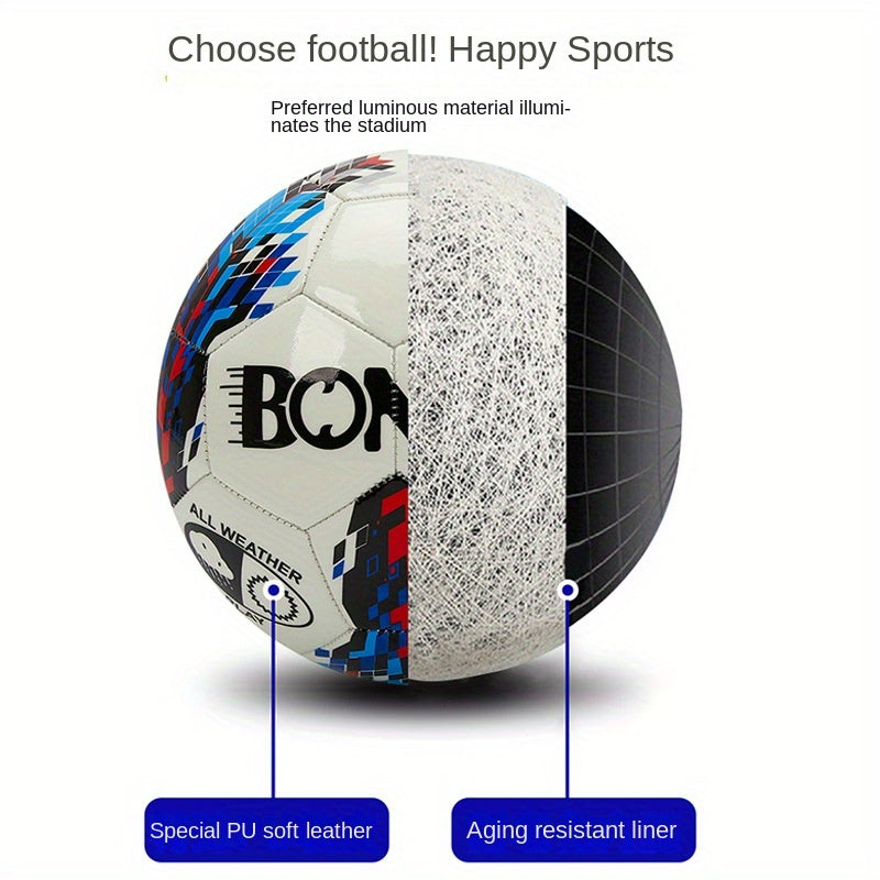 Fluorescent Glowing Football for Training and Competition