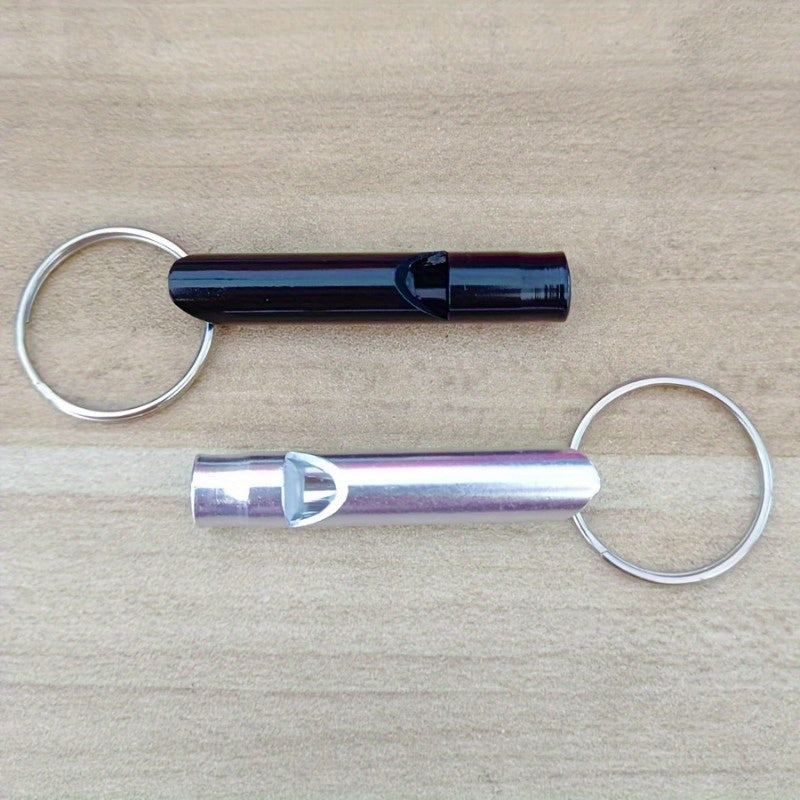 10pcs Colorful Emergency Whistle Keychain Aluminum for Outdoor Camping Hiking