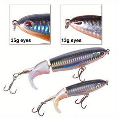 5pcs Topwater Popper Artificial Bait Fishing Tackle