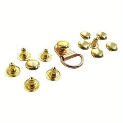 6 Sets Stainless Steel D Ring Buckles Bag Purse Strap Hooks Accessories