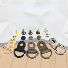 6 Sets Stainless Steel D Ring Buckles Bag Purse Strap Hooks Accessories