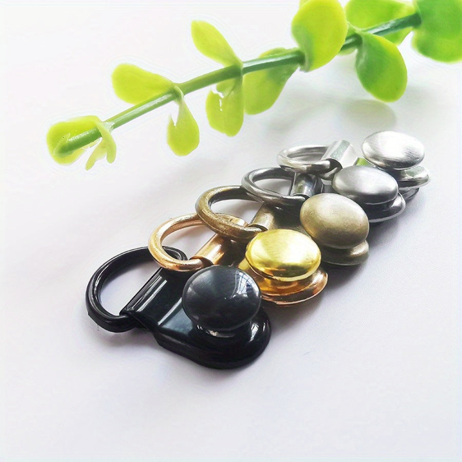 6 Sets Stainless Steel D Ring Buckles Bag Purse Strap Hooks Accessories