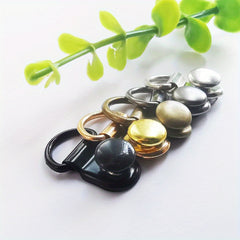 6 Sets Stainless Steel D Ring Buckles Bag Purse Strap Hooks Accessories