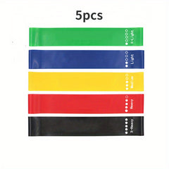 5pcs TPE Yoga Resistance Bands Fitness Stretching Tension Bands