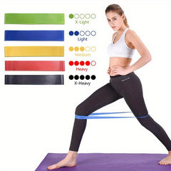 5pcs TPE Yoga Resistance Bands Fitness Stretching Tension Bands
