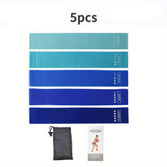 5pcs TPE Yoga Resistance Bands Fitness Stretching Tension Bands
