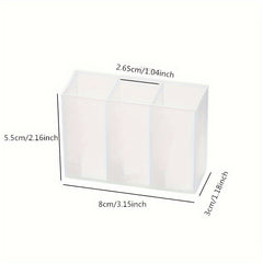 Wall Mounted 3 Grid Storage Box for Easy Access and Organization