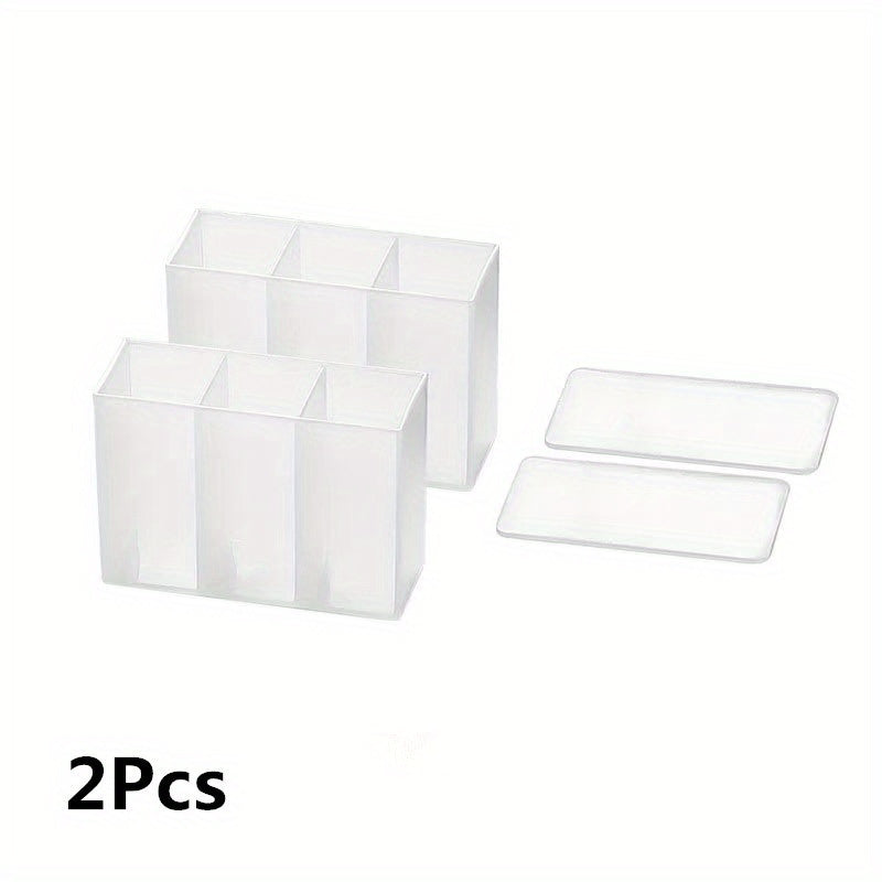 Wall Mounted 3 Grid Storage Box for Easy Access and Organization