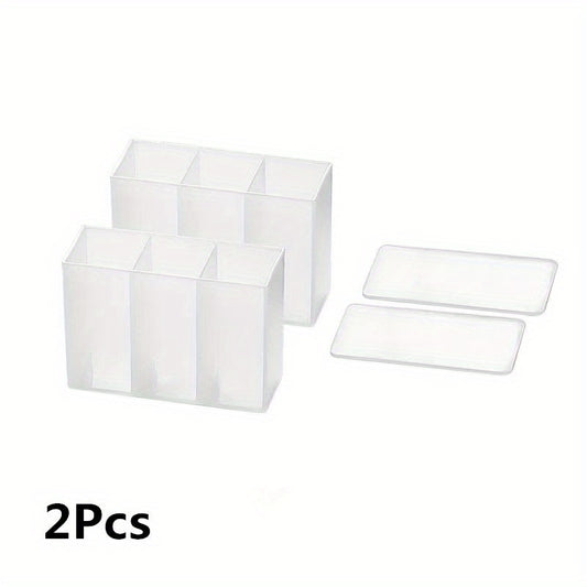 Wall Mounted 3 Grid Storage Box for Easy Access and Organization