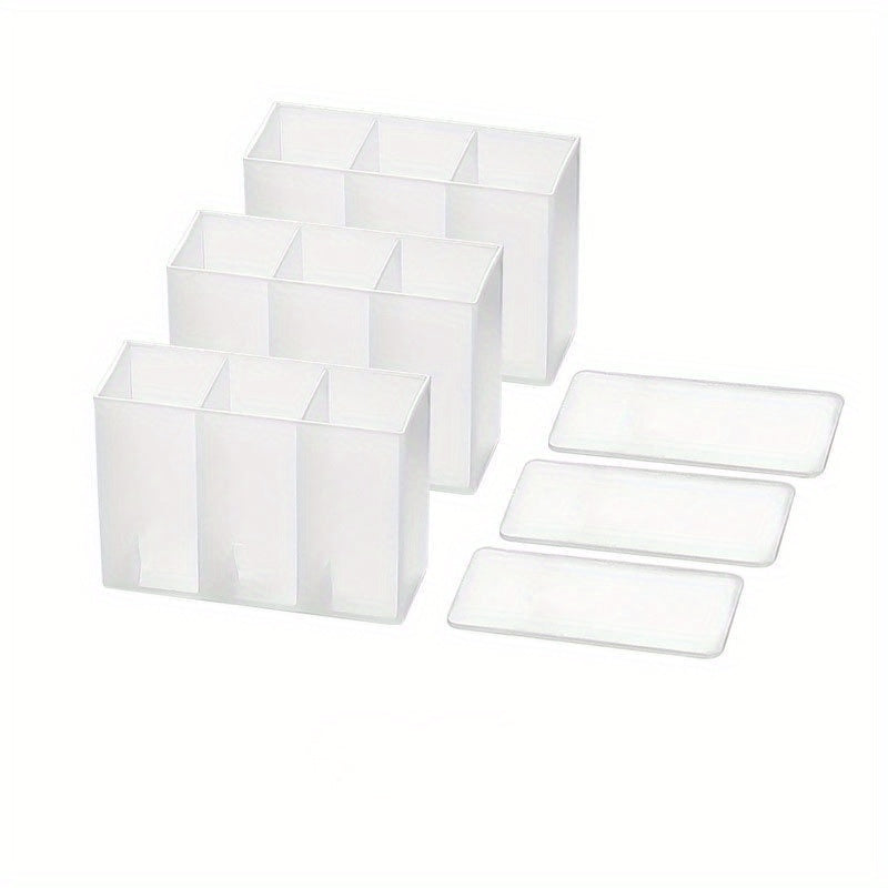 Wall Mounted 3 Grid Storage Box for Easy Access and Organization