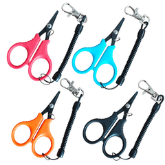 ALASICKA Small Fishing Scissors Line Cutter With Lanyard Buckle