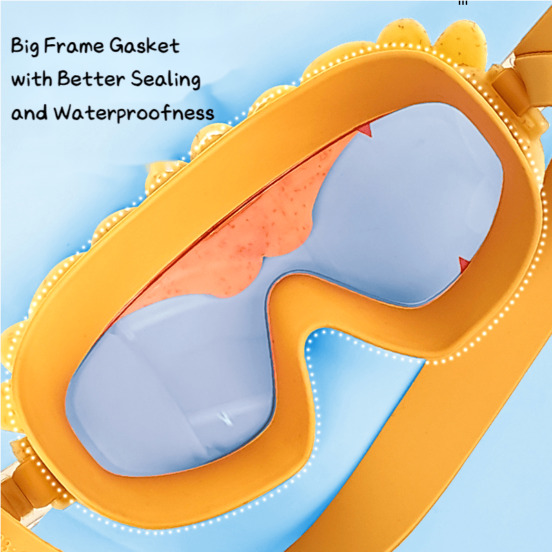 Cute Lion Anti Fog Swim Goggles for Kids 14+
