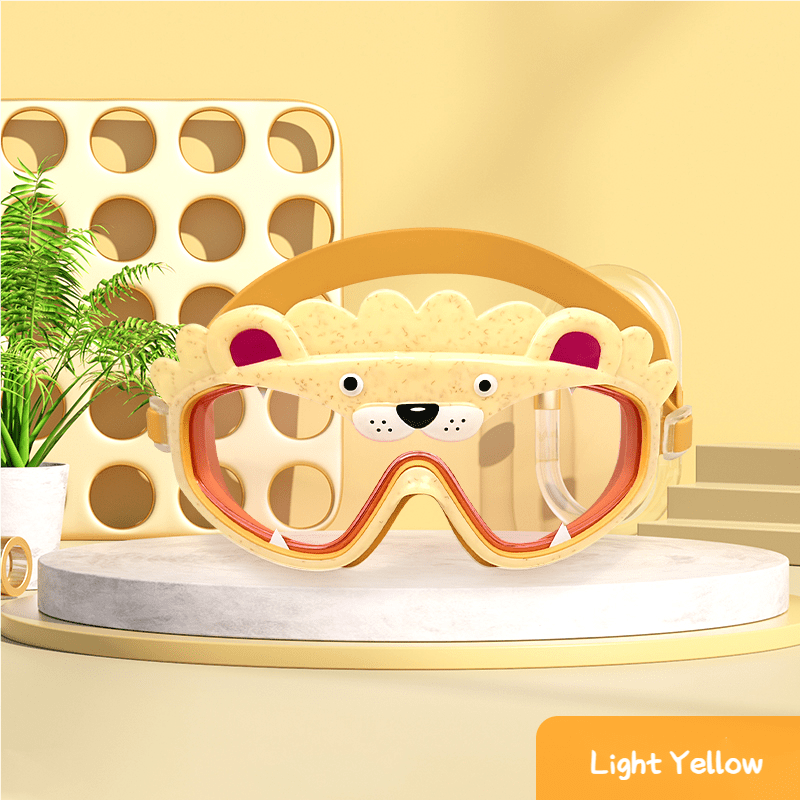 Cute Lion Anti Fog Swim Goggles for Kids 14+