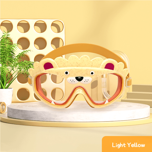 Cute Lion Anti Fog Swim Goggles for Kids 14+