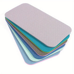 2pcs TPE Yoga Kneeling Mat Non-slip Fitness Mat 34x13x0.6in