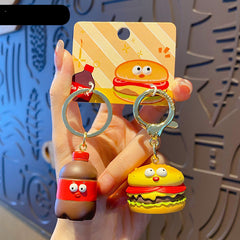 Cute Panda Keychain Cartoon Doll Keyring Bag Pendant