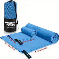 Quick Drying Towel Lightweight Microfiber Travel Towels For Camping Beach Gym