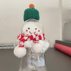 350ml Gingerbread Man Shaped Water Bottle Christmas Lightweight Drinking Cup