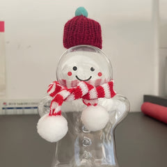 350ml Gingerbread Man Shaped Water Bottle Christmas Lightweight Drinking Cup