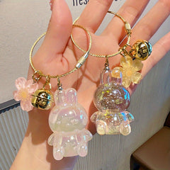 Rabbit Pendant Keychain for Car Keys Backpacks Wallets