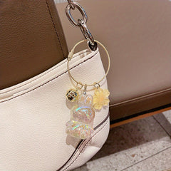 Rabbit Pendant Keychain for Car Keys Backpacks Wallets