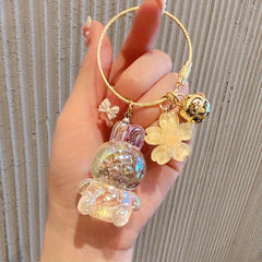 Rabbit Pendant Keychain for Car Keys Backpacks Wallets