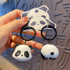 Cute Panda Keychain Cartoon Doll Keyring Bag Pendant