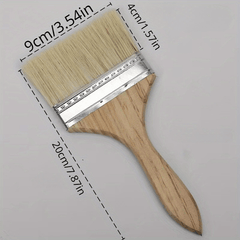 2pcs Wooden Handle BBQ Brush Paint Tool Set