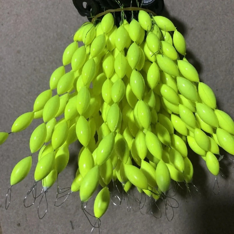 20pcs Fishing Float Set Foam Space Bean String Type Line Stopper Buoys Tackle