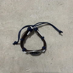 Football Team PU Leather Woven Bracelet