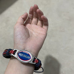 Football Team PU Leather Woven Bracelet