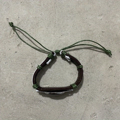 Football Team PU Leather Woven Bracelet