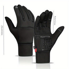 Winter Cycling Gloves Windproof Waterproof Warm Touch Screen Gloves