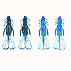 4pcs Dual Soft Lure Bionic Fishing Artificial Shrimp Fishing Tackle
