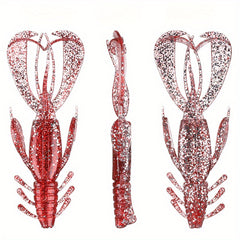 4pcs Dual Soft Lure Bionic Fishing Artificial Shrimp Fishing Tackle